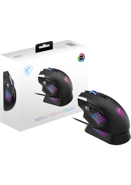 Msı Gg Versa Pro W + Mouse Dock Pro 97 Gram Wıreless Gamıng Mouse Max 26000 Dpı 1000 Hz / 1ms Pıxart PAW-3395 Omron Swıtch Rgb L indirimleri