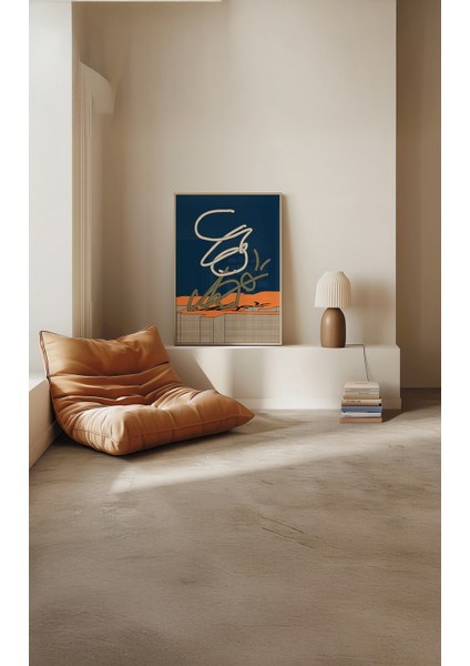 Desert Lines Poster - Doğal Ahşap Çerçeveli Tablo modelleri