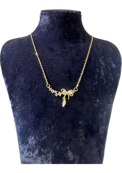 1687 Fiyonk Model Taşlı Zarif Kolye