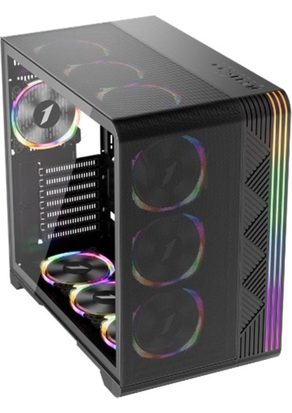 Vt7 Siyah 850W 80+ Sılver Atx 3.1 Argb 4X12CM Fan Temperli Cam USB 3.0 Atx Kasa fiyatları