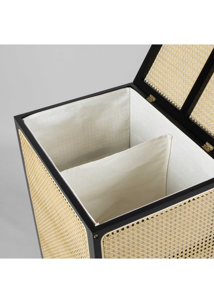 Luther Çamaşır Sepeti 53X39X65 cm Siyah modelleri