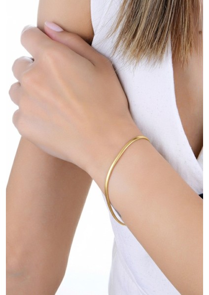 925 Ayar Gümüş Altın Yaldızlı Balık Sırtı Italyan Model Zincir Bileklik SGTL12944GOLD modelleri