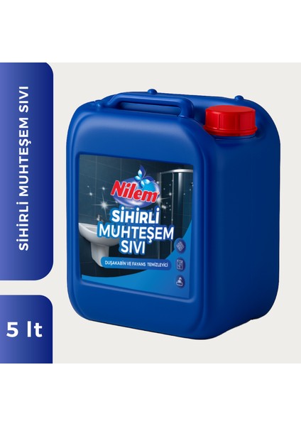 Sihirli Muhteşem Sıvı Duşakabin ve Fayans Temizleyici 5 lt