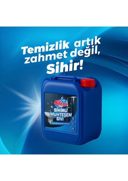 Sihirli Muhteşem Sıvı Duşakabin ve Fayans Temizleyici 5 lt modelleri