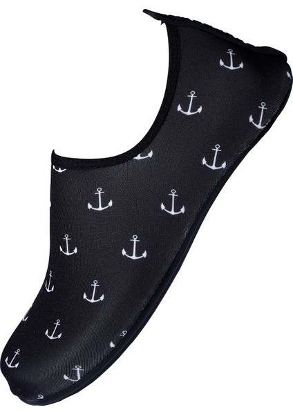 Black Anchor Çapalı Kaymaz Tabanlı Esnek Hafif Dayanıklı Erkek Havuz Plaj Deniz Ayakkabısı fırsatları