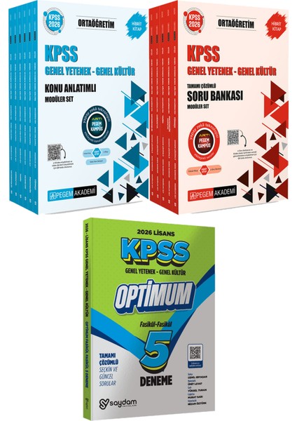 2026 Kpss Ortaöğretim Modüler Konu Soru - Lisans Optimum 5 Deneme