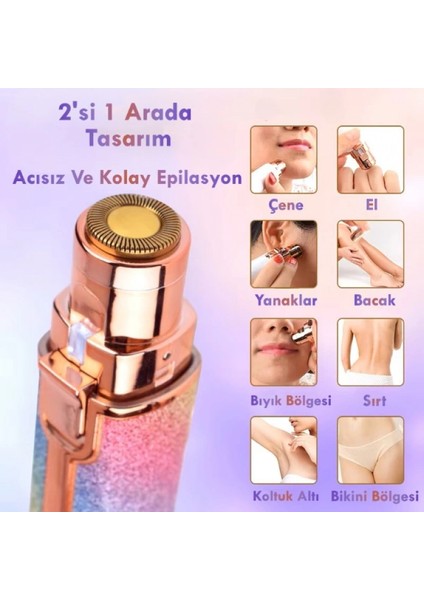 Simli 2'si 1 Arada Yüz Kaş Bıyık Epilatör fiyatları