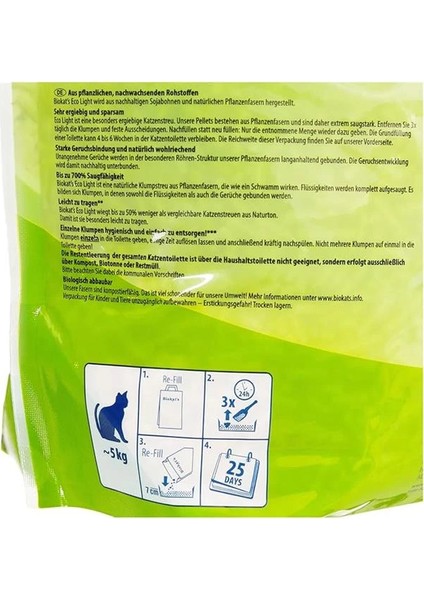 Biokat's Pelet Kedi Kumu Eco Light 5 Lt modelleri