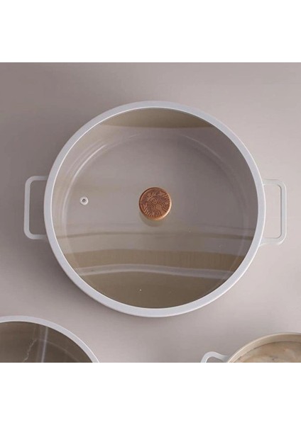 Fika Alüminyum Beji Cam Kapaklı Döküm Tencere 30 cm modelleri