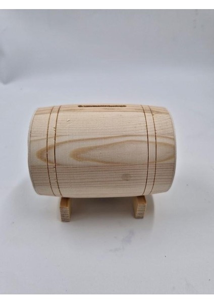 Ahşap Fıçı Şeklinde Kumbara (11 Cm) fırsatları