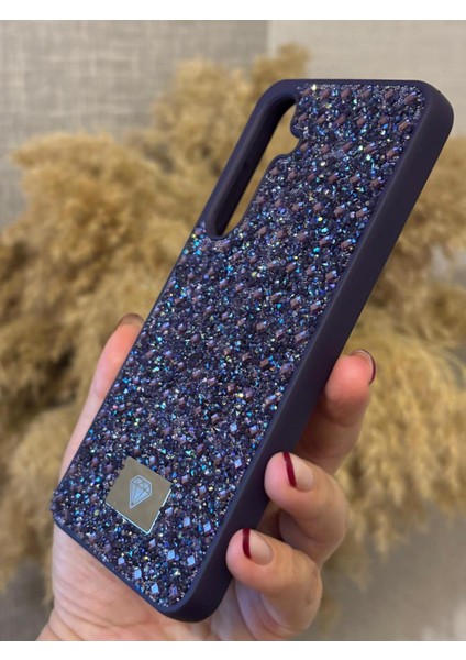 Samsung Galaxy S24 Fe Uyumlu Kılıf Kamera Koruma Çıkıntılı Parlak Taşlı Şık Görünümlü Lüx Kapak modelleri