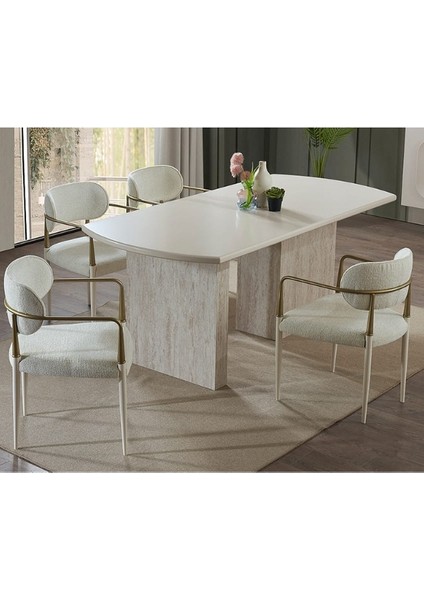 Metal Ayaklı Modern Yemek Sandalye