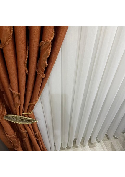 Taç Soft Bambu Ağır Gramajlı Şantuklu 1/3 Kat Sık Pileli Tül Perde Her Odaya Uygun Ütü Istemeyen fiyatları