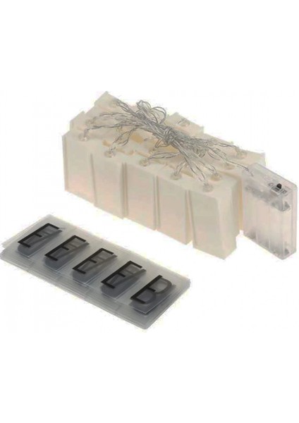 10&amp;apos;lu Lightbox Işıklı Harf Mesaj Panosu Dekoratif Harf Işık Zinciri (4887) fırsatları