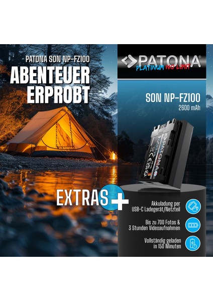 NP-FZ100 USB Sony Fotoğraf Makinesi Batarya (Type-C Girişli) fırsatları