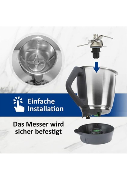 Vorwerk Thermomix Için Yedek Bıçak TM31 Gıda Işleyicisi Ana Pot Taban Paslanmaz Çelik Kafa Parçaları Sabit Plaka (Yurt Dışından) indirimleri