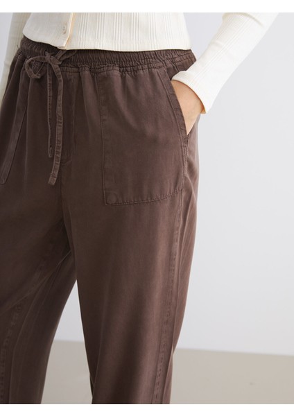 Yeni Sezon Beli Lastikli Carrot Fit Kadın Jean Pantolon modelleri