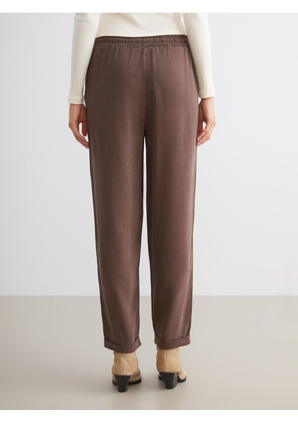 Yeni Sezon Beli Lastikli Carrot Fit Kadın Jean Pantolon fırsatları