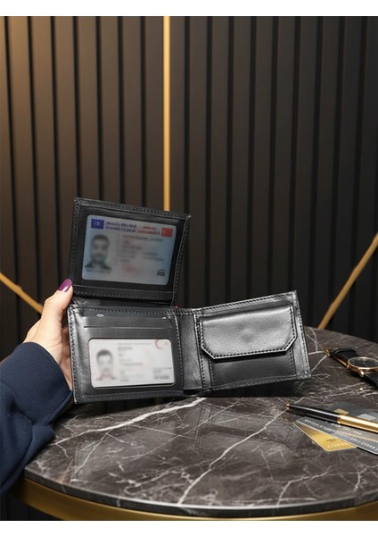 Deri Bozuk Para Cepli Erkek Cüzdan - Kartlık fırsatları