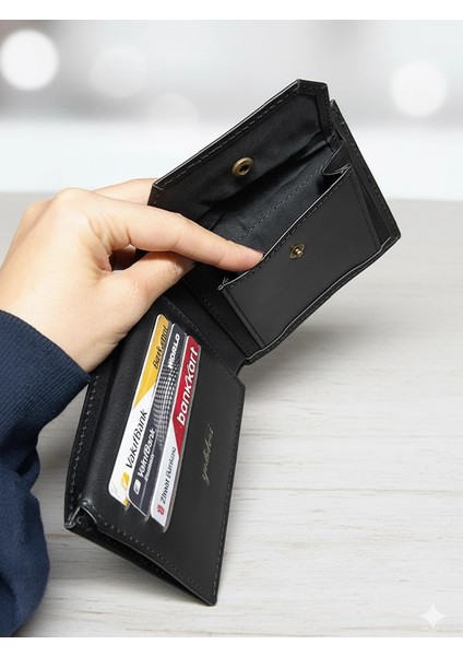 Deri Bozuk Para Cepli Erkek Cüzdan - Kartlık indirimleri