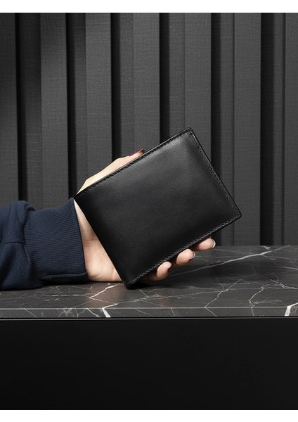 Deri Bozuk Para Cepli Erkek Cüzdan - Kartlık