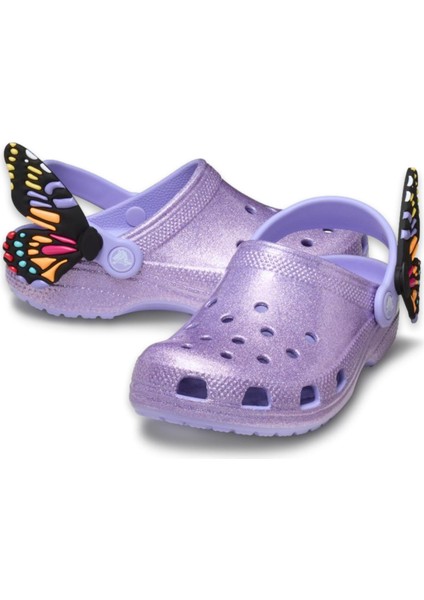 210018 Classic Iam Butterfly Clog T Mor Çocuk Terlik fırsatları