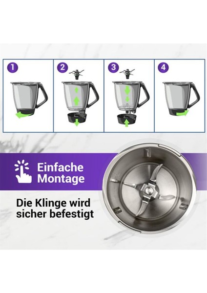 Vorwerk Thermomix Için Paslanmaz Çelik Blender Bıçağı Tm5 Tm6 Gıda Işçisi Karıştırma Bıçağı Yedek Parçaları (Yurt Dışından) indirimleri