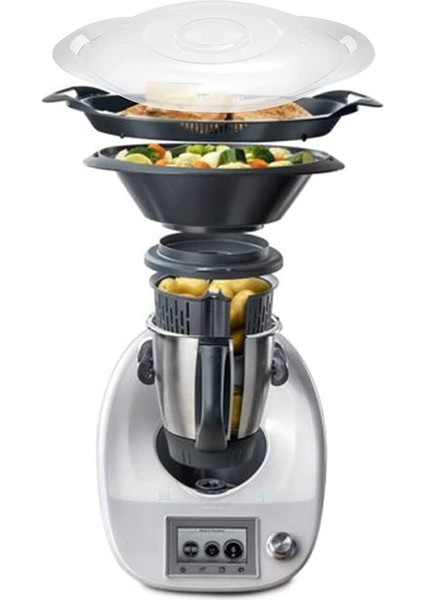 Thermomix Tm6, Tm5, TM31 Için Şeffaf Buharlama Tavası Kapağı Mutfakta Gıda Işlemcileri Için Evrensel Yedek Kapak (Yurt Dışından) modelleri