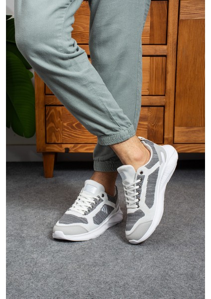 Erkek Örme Nefes Alabilen Casual Gunluk Ortopedik Rahat Taban Sneaker Yürüyüş Ayakkabısı