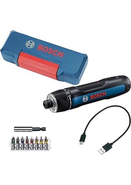 Go 3 Akülü Vidalama Makinesi (Usb Cable A-C, 8 Pcs Screwbits, Extender