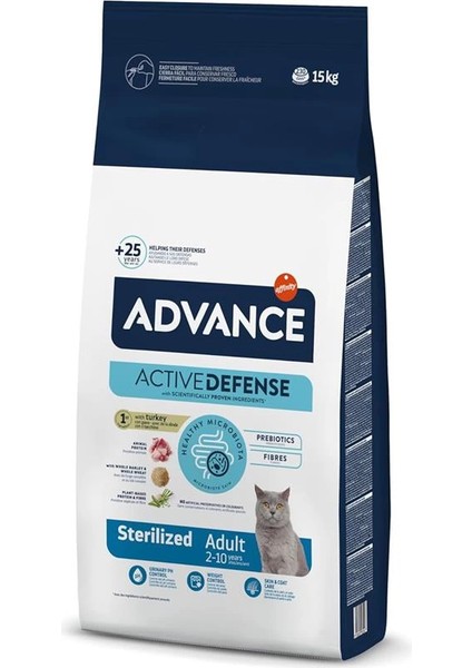 Cat Sterilized Hindili Kısırlaştırılmış Kedi Maması, 15 kg