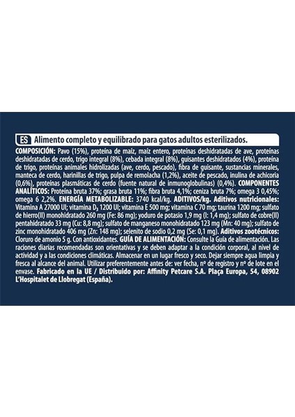 Cat Sterilized Hindili Kısırlaştırılmış Kedi Maması, 15 kg