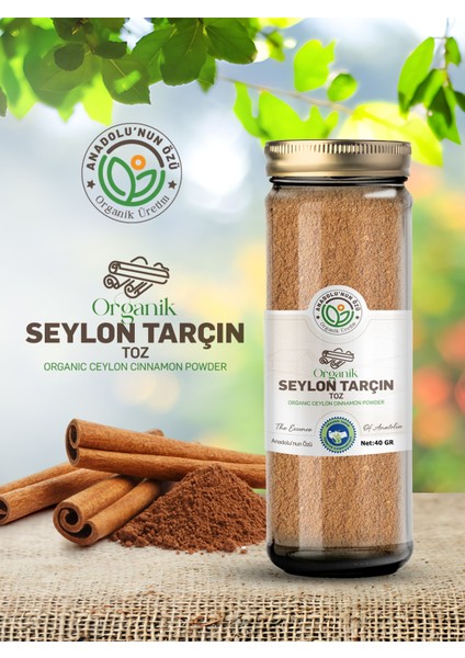 Organik Seylon Tarçın Toz 40 g | Gerçek Aroma • Organik Sertifikalı | 2. Ürün 1 TL