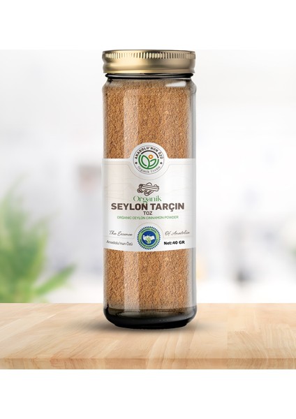 Organik Seylon Tarçın Toz 40 g | Gerçek Aroma • Organik Sertifikalı | 2. Ürün 1 TL fiyatları