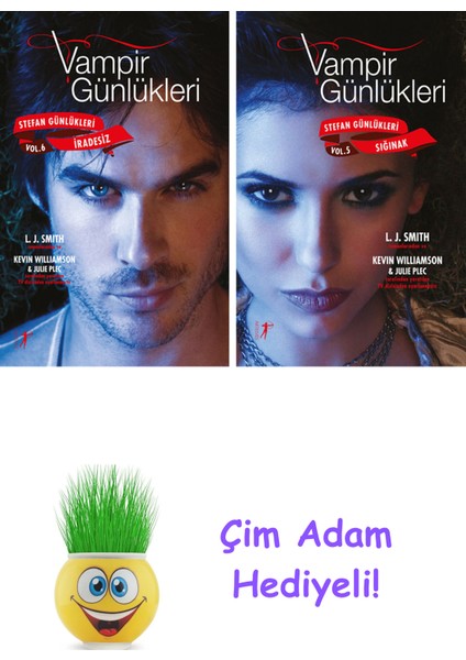 L. J. Smith 2 Kitap Seti + Çim Adam Hediye