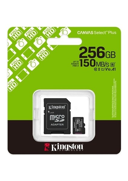 256 GB Kıngston Canvas Select Plus Mıcro Sd Card CL10 SDCS3/256GB