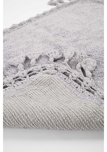 Mor %100 Pamuk Banyo Paspası 2'li, 40X60 ve 60X90 Boyutlarında, Şık ve Yumuşak. modelleri