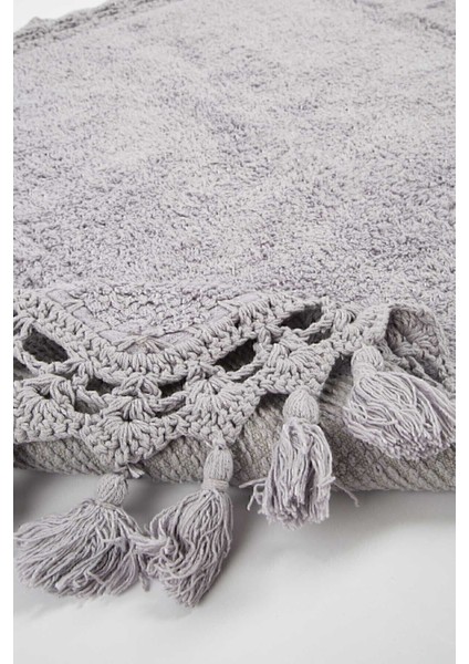 Mor %100 Pamuk Banyo Paspası 2'li, 40X60 ve 60X90 Boyutlarında, Şık ve Yumuşak. fırsatları