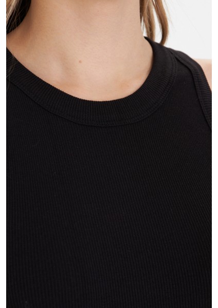 Lacivert Kadın Premium Doku Fitilli Pamuklu Atlet fırsatları