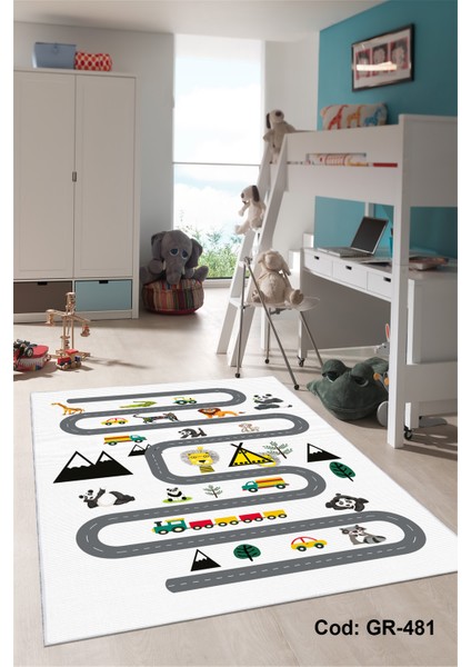 Pamuk Dokuma Taban Kaymaz Yıkanabilir Çocuk Odasına Çocuk Halısı fiyatları