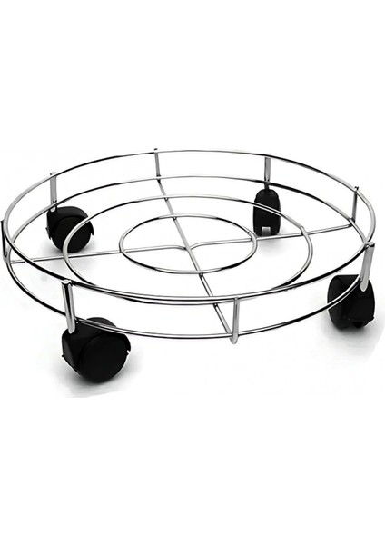 Krom Metal Tüp Çek - Damacana Altlık (4887)