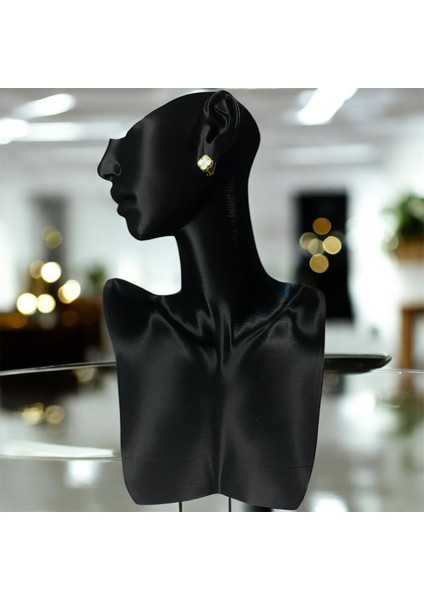 925 Ayar Gümüş Altın Kaplama Sedef Taşlı Şanslı Yonca Van Cleef Küpe fiyatları