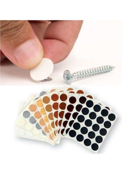 200 Adet Mavi Yapışkanlı Yapıştırma Vida Tapası Tıpası Siyah Vida Kapatıcı Kapağı 14 mm fiyatları