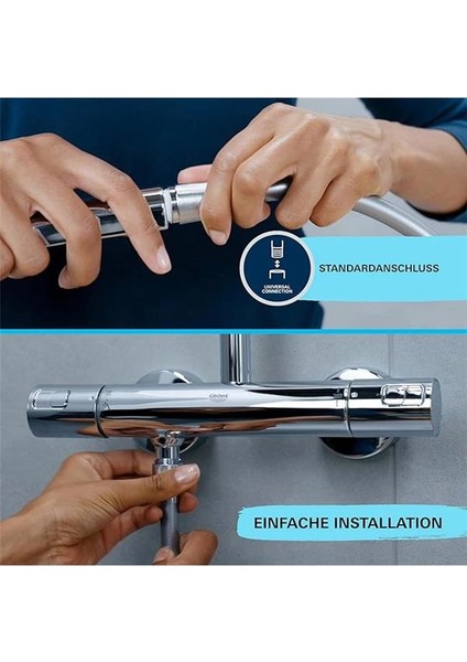 Vitalio Start 110 El Duşu, 3 Akışlı (Masaj, Yağmur & Jet), Smartswitch, 110MM Yuvarlak Duş