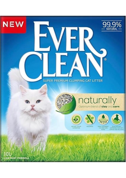 Naturally Doğal Kokusuz Kedi Kumu 10 Lt