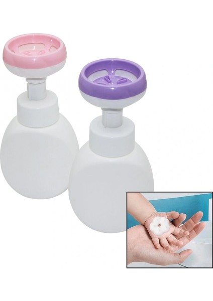 Çiçek Şekilli Köpük Çıkaran Basmalı Sabunluk (4887)