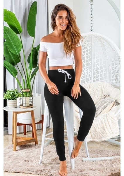 Kadın Kısa Kollu Madonna Yaka Viskon Crop Bluz Cepli Iki Iplik Eşofman Takım fiyatları