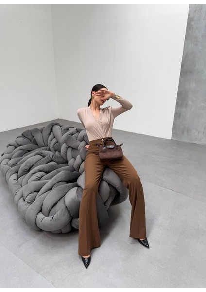 230 gr Poly Viscose Full Lycra Ispanyol Paça Pantolon indirimleri