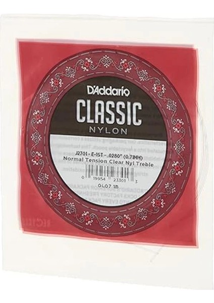 D'addario J2701 Klasik Gitar Tek Teli, Classic Nylon, Normal Tensi indirimleri
