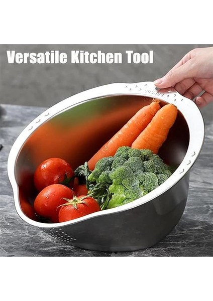 ® Çok Amaçlı Pirinç Meyve Makarna Süzgeci Paslanmaz 304 Çelik